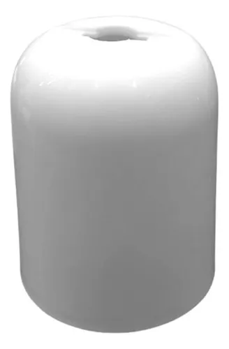 Pack 12 Bobacha Capuchon Pvc Para Portalamparas Blanco