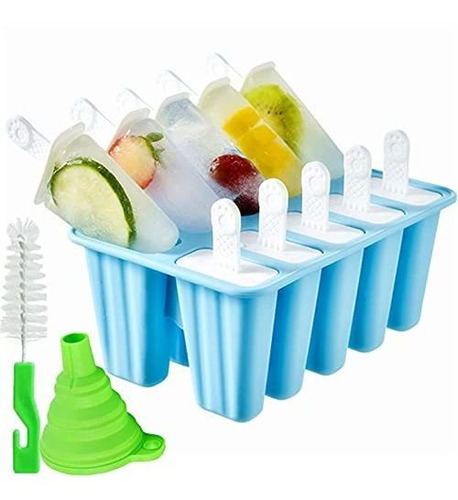 Moldes De Paletas De Silicona De Color Azul