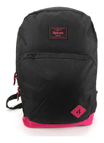 Mochila Luxcel Up4you Costa Juvenil Ms45564up-pt Preto Desenho do tecido Estampa Lisa