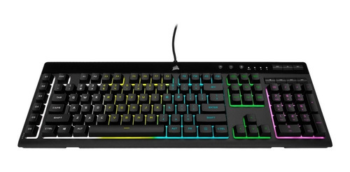 Teclado Corsair K55 Rgb Pro Español Negro Usb