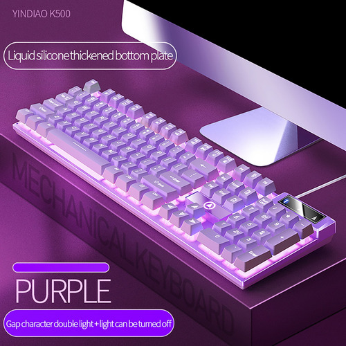 Teclado Flotante Con Cable Usb R Gaming Keyboard, Ergonomi 3