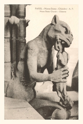 Libro Vintage Journal Gargoyle On Notre Dame Cathedral - ...