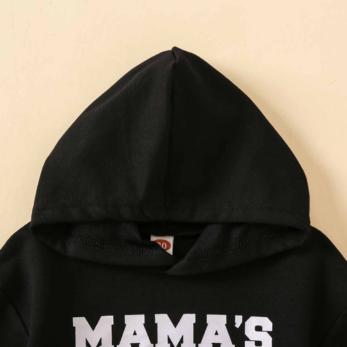 Sudadera De Invierno Con Cuello Redondo Y Manga Larga Con Es