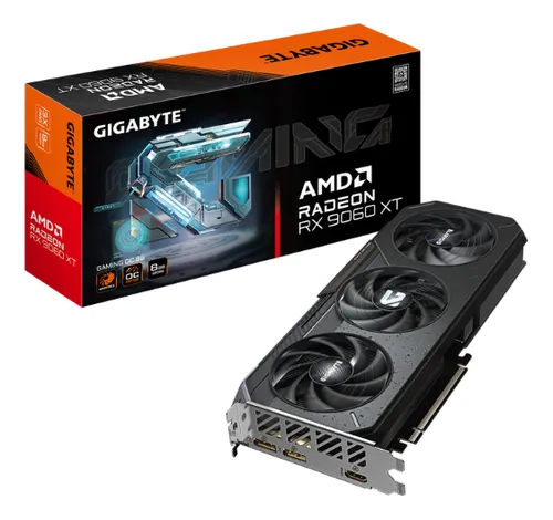 Placa De Video Gigabyte Rx9060xt Gaming Oc 8gb Ddr6 Pcie 5.0
