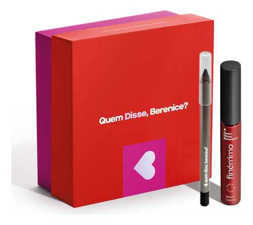 Combo Batom Líquido Vermelho Tô Com Tudo 5ml + Lápis Olhos P