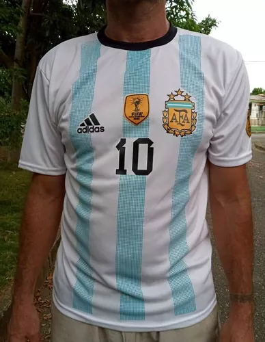 adidas Camiseta Argentina Messi 10 Local 3 Estrellas 2023 (Dorsal Oficial)