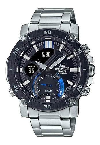 Reloj Casio Edifice Ecb-20db-1a Bluetooth Fondo Negro Wr100m