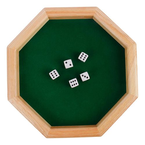 Bandeja De Madera De Lujo Con Forma De Octágono Para Juegos