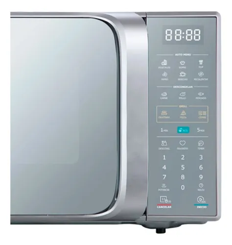 Microondas Digital 28 Lt Midea Mmo28avv Puerta Espejo Grill