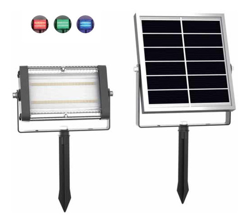 Luz Solar Rgb Energiu C Sens De Luz, Ctrl Remoto, Dimer Auto