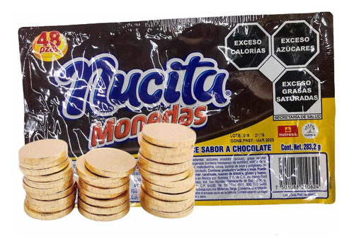 Monedas De Chocolate Nucita 48 Pzas