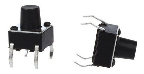 100 Unidades Boton Pulsador Tact Switch 6x 6 X 7,3mm 4 Patas