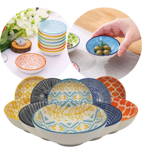 X4u Dips Salsa Soja Porcelana Sushi Decorado Comedor Picada 