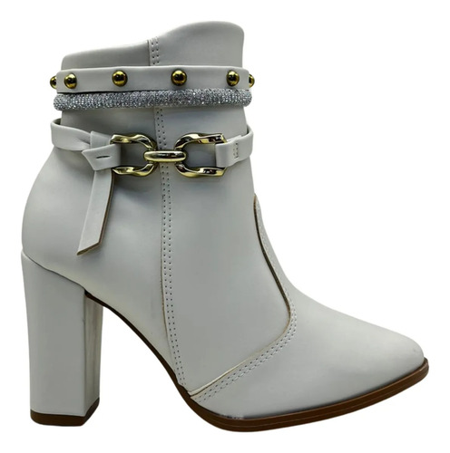 Botas Beira Rio Botineta Mujer Taco Cuadrado 9 Cm 9043.143