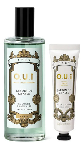 Combo O.u.i Jardin De Grasse: Sabonete Líquido 400ml + Creme