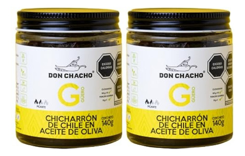 Chicharrón De Chile Güero Don Chacho 2 Pack De 140 Gr C/u