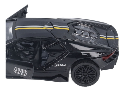 Coche Retráctil De Metal, Modelo De Aleación 1:32, Duradero,