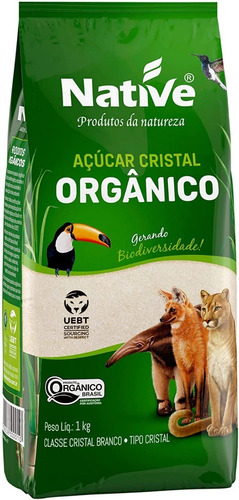 Atacado C/7 Açúcar Cristal Orgânico  Native 1kg C/ N Fiscal