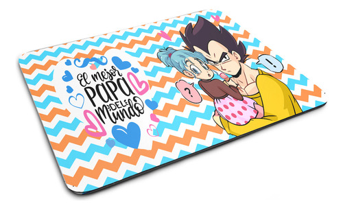 Mouse Pad Frase Eres El Mejor Papá Del Mundo, Vegeta