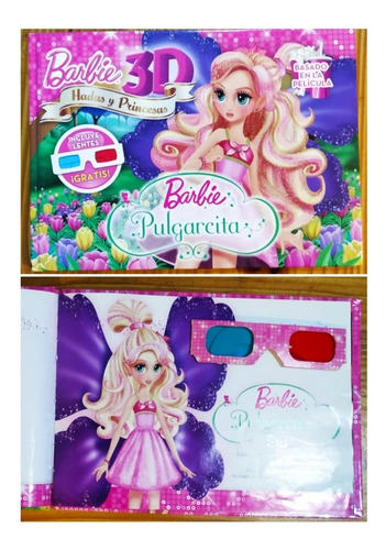 Libro Barbie Pulgarcita 3d Hadas Y Princesas