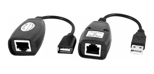 Extensor/ extensión USB por cable de red UTP RJ45 - 45 metros - Tecnopura