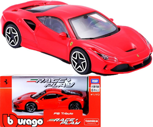 Tomica Burago Ferrari F8 Tributo Escala 1:43 Diecast 1/43