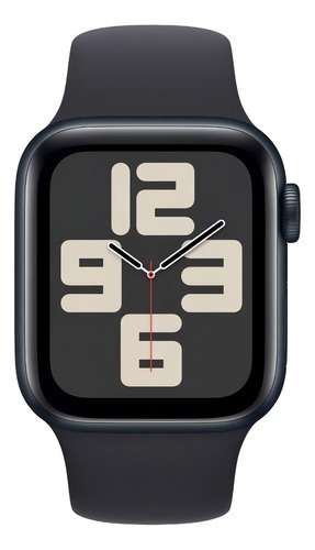 Apple Watch SE (2nd GEN) GPS • Caja de aluminio color medianoche de 40 mm • Correa deportiva color medianoche - M/L - Excelente (Reacondicionado)