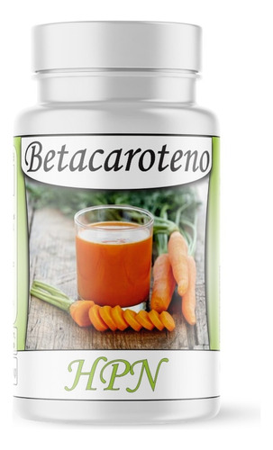 Betacaroteno 1 Pote Com 500mg 100% Pura 60 Cápsulas Sabor Sem sabor