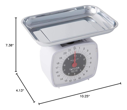 Báscula Analógica De Cocina, 22 Lbs, Multicolor