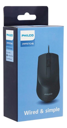 Mouse Usb Philco Spk7104 Black Color Negro