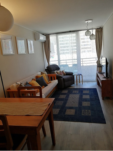 Arriendo Departamento Amoblado 1 Dormitorio/ Barrio Italia