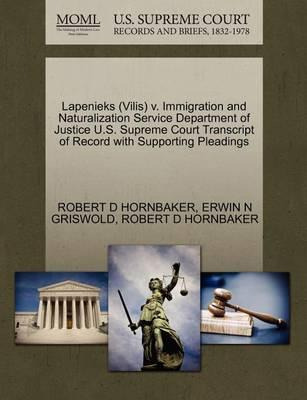 Libro Lapenieks (vilis) V. Immigration And Naturalization...