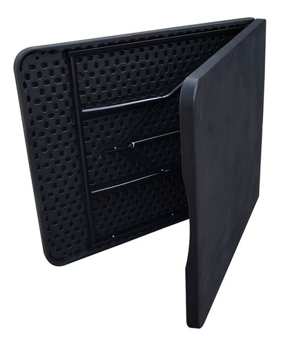 Mesa Plegable 1.80 Camping Tipo Maletin Plástico Reforzada Color Negro