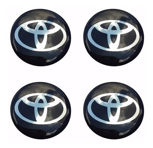 Emblemas (4) Toyota Trd Para Centros De Rin Resinado