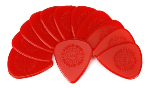 Pack X6 Puas Jim Dunlop 450r 1,14 Delrin 500 Prime Grip Rojo