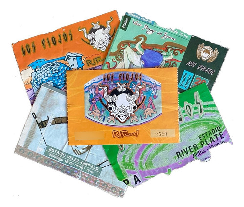 Lote Entradas Antiguas Los Piojos 1999-2004 (Usado)