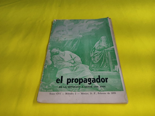 Libro El Propagador De La Devocion A San Jose #2 Año 1976