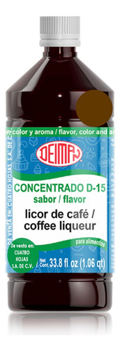 Concentrado Saborizante Licor De Cafe D-15 Deiman 1 L
