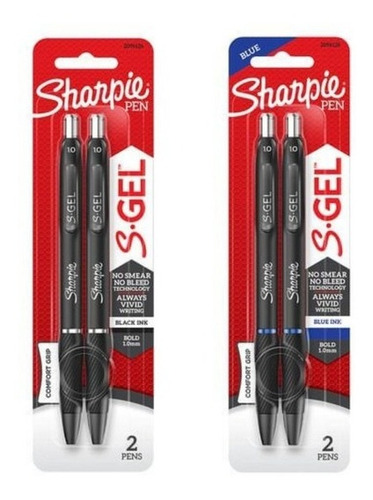 Lapicera Sharpie Gel  1.0mm X2 (negro)