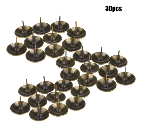 Clavos De Tapicería, 30 Unidades, Cabeza Redonda, Espesantes
