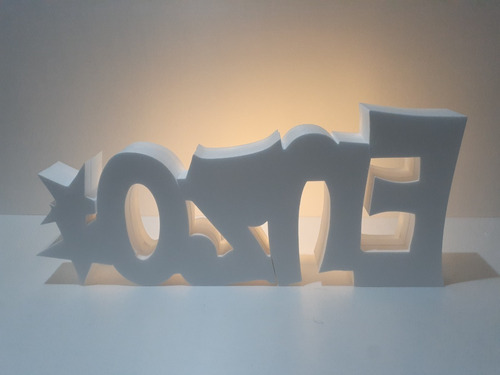 Imagen 3 de 8 de Nombres Iluminados 7 Letras 15cm Polyfan Cartel C/luz Led