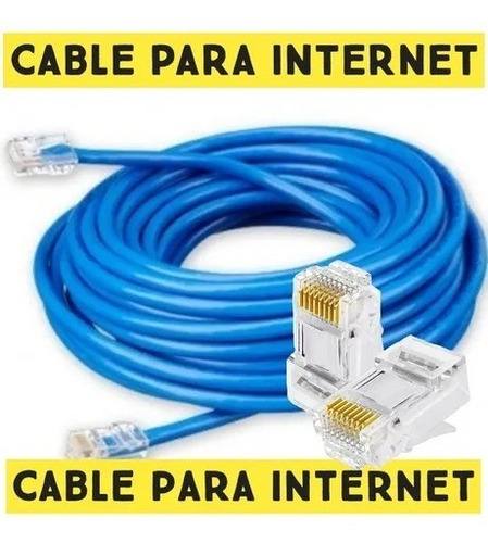 Cable Utp Internet  10 Metros Cat5e Redes Cctv