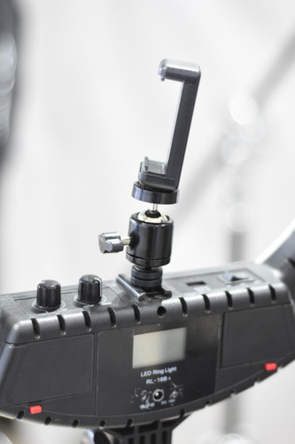 Imagen 4 de 5 de Cabezal Bola C/ Base Zapata Adaptador Smartphone