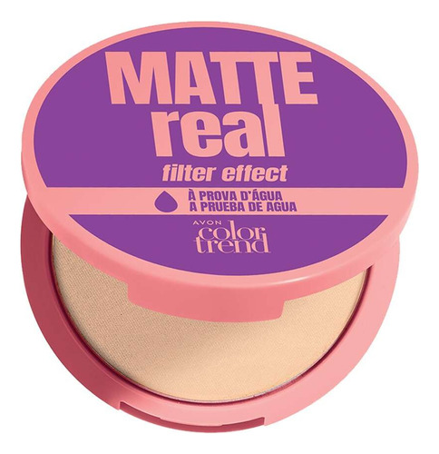 Avon Real Matte Filter Effect Polvo Compacto Tono Claro