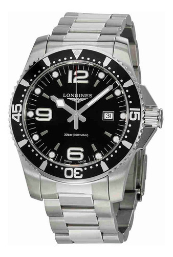 Longines Hydroconquest Dial Negro Reloj Para Hombre