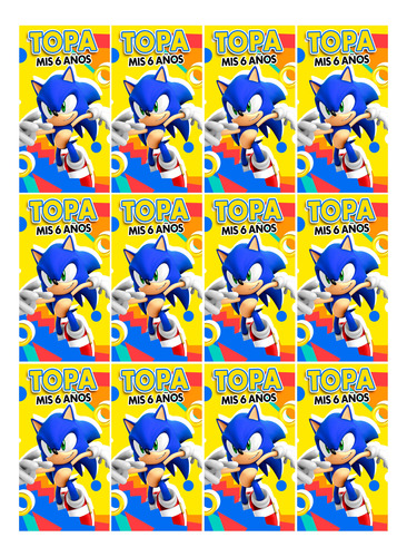 Sonic (kit Para Imprimir)