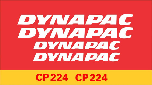 Kit Adesivos Rolo Compactador Dynapac Cp224 Cp 224 Faixa Cor DYNAPAC CP-224