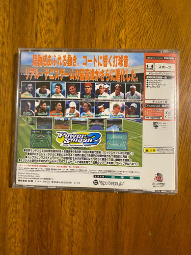 Videojuego Virtua Tennis 2 Power Smash 2 Sega Dreamcast (Usado)