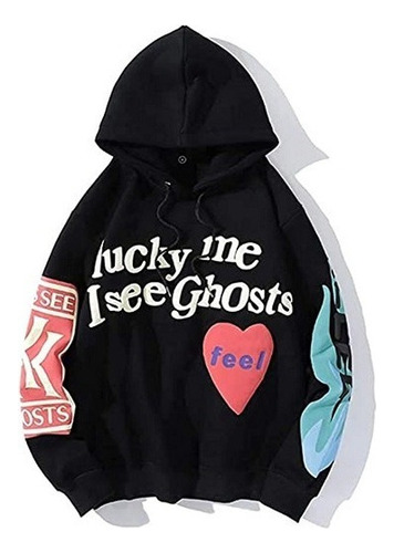 Kanye Lucky Me I See Ghosts, Marca De Hip Hop Con Capucha Im