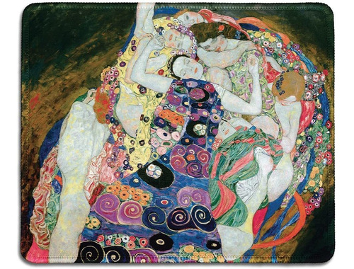 Mouse Pad Pintura La Doncella Gustav Klimt 7.9x9.5 Pulgadas